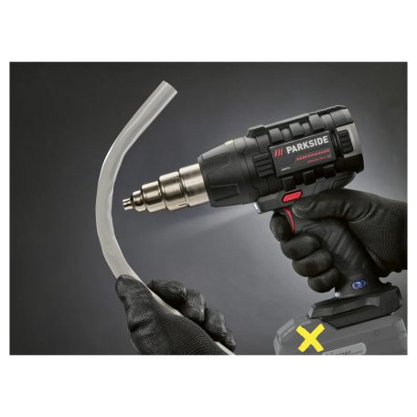 ParkSide Performance PPHLGA 20-Li A2 SOLO X20 Prémium akkus, akkumulátoros hőlégfúvó 4 tartozékkal, kofferben, akku és töltő nélkül