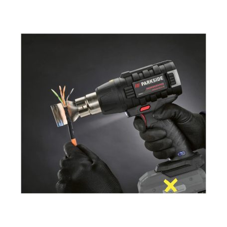 ParkSide Performance PPHLGA 20-Li A2 SOLO X20 Prémium akkus, akkumulátoros hőlégfúvó 4 tartozékkal, kofferben, akku és töltő nélkül