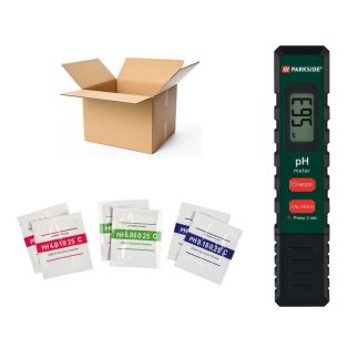   BONTOTT Parkside PPHM 14 A1 Digitális pH mérő teszter és hőmérő, ajándék kalibráló pH-pufferporral
