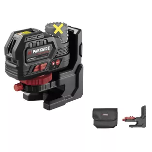   ParkSide Performance PPKLLA 12 A1 SOLO Crossline Laser 12V cserélhető akkus 25 m keresztvonalas lézer szintező, zöld lézerfénnyel, akku és töltő nélkül