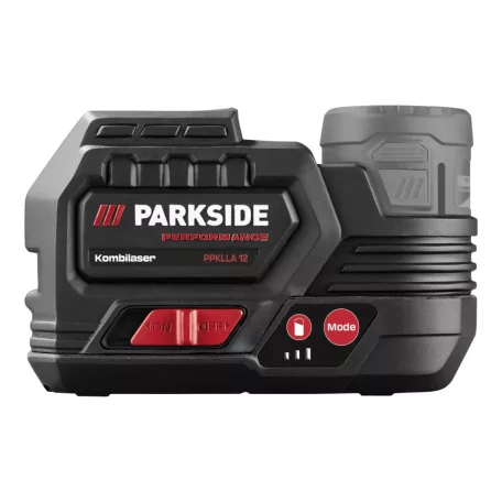 ParkSide Performance PPKLLA 12 A1 SOLO Crossline Laser 12V cserélhető akkus 25 m keresztvonalas lézer szintező, zöld lézerfénnyel, akku és töltő nélkül