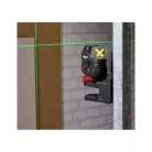 ParkSide Performance PPKLLA 12 A1 SOLO Crossline Laser 12V cserélhető akkus 25 m keresztvonalas lézer szintező, zöld lézerfénnyel, akku és töltő nélkül