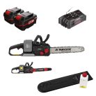 ParkSide Performance PPKSA 40-Li A1 / B2 ECO 2 x 20V 4Ah 38 cm 40V dupla akkus fűrész, akkumulátoros láncfűrész akkuval és dupla gyorstöltővel