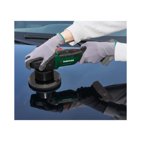 ParkSide PPMA 20-Li C3 SOLO X20V akkus, 20V akkumulátoros excenteres autó polírozó, polírozógép, vezeték nélküli polírozó, akku és töltő nélkül