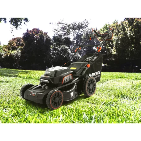 ParkSide Performance PPRMA 40-Li C3 SOLO X20V 2 vagy 4 akkus fűnyíró 40V 47cm önjáró, akkumulátoros fűnyírógép kefementes (brushless) motorral, akku és töltő nélkül