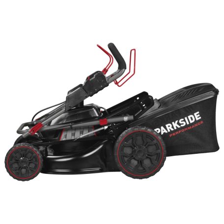 HIBÁS, használt ParkSide Performance PPRMA 40-Li A1 SOLO X20V 2 vagy 4 akkus fűnyíró 40V 47cm akkumulátoros fűnyírógép kefementes (brushless) motorral, akku és töltő nélkül