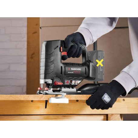 ParkSide Performance PPSTDA 20-Li A1 SOLO 20V akkus, akkumulátoros prémium szúrófűrész, dekopírfűrész, akku és töltő NÉLKÜL, kofferben