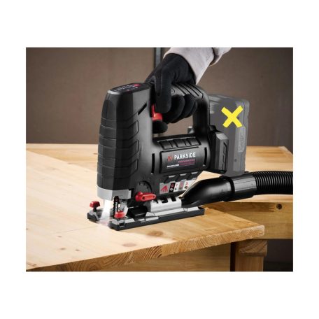 ParkSide Performance PPSTDA 20-Li A1 SOLO 20V akkus, akkumulátoros prémium szúrófűrész, dekopírfűrész, akku és töltő NÉLKÜL, kofferben