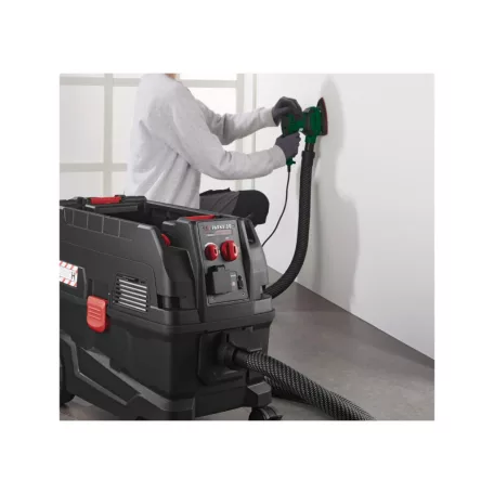 Parkside Performance PPWD 30 A1 / B2 Prémium műhelyporszívó, 30L 1300W 260 AirWatt nedves és száraz műhely porszívó SMART szerszámgép vezérléssel