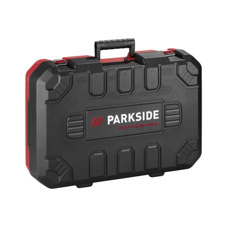 ParkSide PPWSFA 20-Li B3 20V 4Ah Performance laposfejű sarokcsiszoló, X20V flex, elektronikus fordulatszám szabályzóval, 4 koronggal, PAP 20 B3 akkuval és PLG 20 C3 gyorstöltővel, kofferben