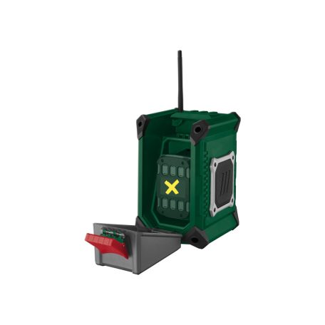 ParkSide PRFMA 20-Li A1 SOLO 12V / 20V 2 x 3.5W akkus építkezési rádió, akkumulátoros hordozható Bluetooth hangszóró AUX / FM - AM rádió