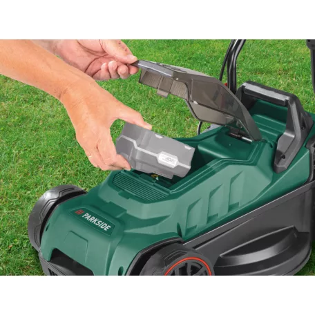 ParkSide PRMA 20-Li B2 20V 4Ah akkus 33 cm vezeték nélküli, fűgyűjtős, akkumulátoros fűnyíró, akkuval és töltővel