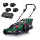 ParkSide PRMA 40-Li C1 / D2 / E3 D-SMART-4X4 X20V 4 db PAP 204 A1 20V 4Ah Li-ion dupla akkus, 40 cm vezeték nélküli, fűgyűjtős, 40V akkumulátoros fűnyíró dupla akkutöltővel