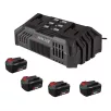   ParkSide PRMA 40-Li C1 / D2 / E3 D-SMART-4X4 X20V 4 db PAP 204 A1 20V 4Ah Li-ion dupla akkus, 40 cm vezeték nélküli, fűgyűjtős, 40V akkumulátoros fűnyíró dupla akkutöltővel