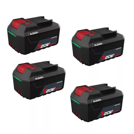 ParkSide PRMA 40-Li C1 / D2 / E3 D-SMART-4X4 X20V 4 db PAP 204 A1 20V 4Ah Li-ion dupla akkus, 40 cm vezeték nélküli, fűgyűjtős, 40V akkumulátoros fűnyíró dupla akkutöltővel