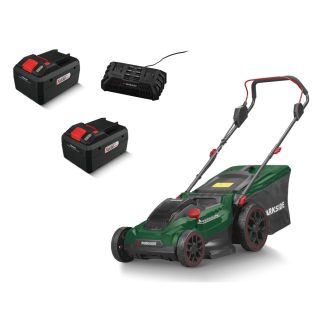   ParkSide PRMA 40-Li C1 D-SMART-8 X20V 2 x PAPS 208 A1 20V 8Ah Bluetooth Smart Li-ion dupla akkus, 40 cm vezeték nélküli, fűgyűjtős, 40V akkumulátoros fűnyíró dupla akkutöltővel