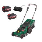 ParkSide PRMA 40-Li D2 / E3 DUO X20V 2 x 20V 4Ah Li-ion dupla akkus, 40 cm vezeték nélküli, fűgyűjtős, 40V akkumulátoros fűnyíró, dupla töltővel