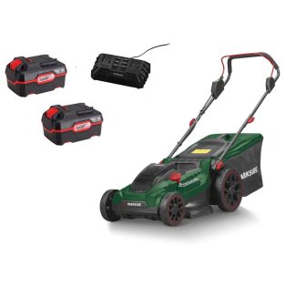   ParkSide PRMA 40-Li C1 DUO X20V 2 x 20V 4Ah Li-ion dupla akkus, 40 cm vezeték nélküli, fűgyűjtős, 40V akkumulátoros fűnyíró, dupla töltővel