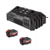   ParkSide PRMA 40-Li C1 / D2 / E3 DUO X20V 2 x 20V 4Ah Li-ion dupla akkus, 40 cm vezeték nélküli, fűgyűjtős, 40V akkumulátoros fűnyíró, dupla töltővel