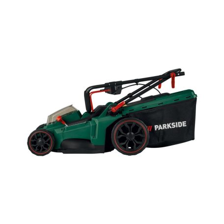 ParkSide PRMA 40-Li D2 / E3 DUO X20V 2 x 20V 4Ah Li-ion dupla akkus, 40 cm vezeték nélküli, fűgyűjtős, 40V akkumulátoros fűnyíró, dupla töltővel