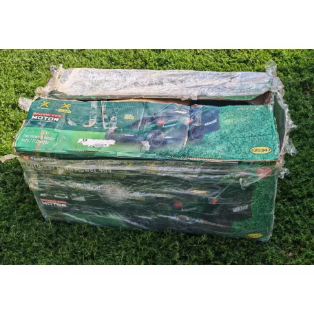 BONTOTT, használt, javított ParkSide PRMA 40-Li C1 SOLO X20V vezeték nélküli, fűgyűjtős, 40V 40cm akkumulátoros fűnyíró, Brushless fűnyírógép kefementes motorral, akku és töltő nélkül