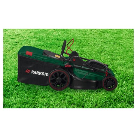 ParkSide PRMA 40-Li C1 SOLO X20V vezeték nélküli, fűgyűjtős, 40V 40cm akkumulátoros fűnyíró, Brushless fűnyírógép kefementes motorral, akku és töltő nélkül