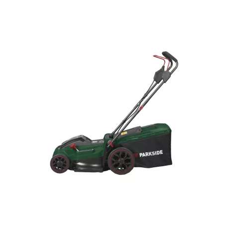 ParkSide PRMA 40-Li C1 / D2 / E3 SOLO X20V vezeték nélküli, fűgyűjtős, 40V 40cm akkumulátoros fűnyíró, Brushless fűnyírógép kefementes motorral, akku és töltő nélkül