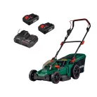 ParkSide PRMA 40-Li B3 SMART-4 X20V 2 x PAPS 204 A1 20V 4Ah Bluetooth Smart Li-ion dupla akkus, 43 cm vezeték nélküli, fűgyűjtős, 40V akkumulátoros fűnyíró Smart akkutöltővel