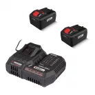 ParkSide PRMA 40-Li B3 SMART-8 X20V 2 x PAPS 208 A1 20V 8Ah Bluetooth Smart Li-ion dupla akkus, 43 cm vezeték nélküli, fűgyűjtős, 40V akkumulátoros fűnyíró Smart akkutöltővel