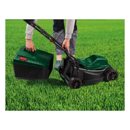 ParkSide PERM 1200 A1 / PRM 1200 C3 Turbo Power 1200W 31 cm elektromos fűnyíró, fűgyűjtős fűnyírógép 3 vágásmagasság fokozattal (20 / 40 / 60 mm)