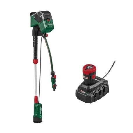 Parkside PRPA 12-Li A1 GardenPump X12V szett, 12V akkus  szivattyú, akkumulátoros esővízszivattyú, kerti szivattyú 12V 2Ah akkuval és töltővel, 1500 liter/óra