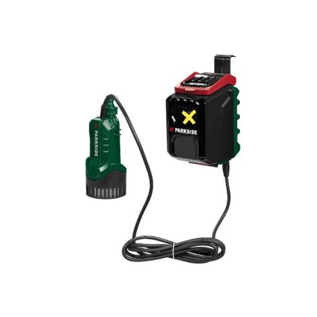  Parkside PRPA 20-Li B3  GardenPump SOLO X20V 20V akkus, akkumulátoros esővízszivattyú, kerti szivattyú, szennyvízszivattyú 2000 liter/óra