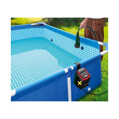  Parkside PRPA 20-Li B3  GardenPump SOLO X20V 20V akkus, akkumulátoros esővízszivattyú, kerti szivattyú, szennyvízszivattyú 2000 liter/óra