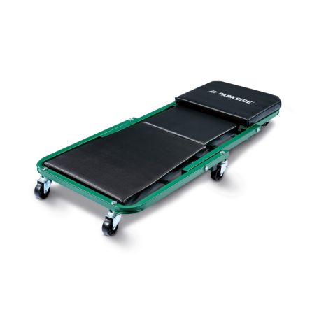 ParkSide PRW 2 A1 2 az 1-ben összecsukható, guruló szerelőszék 120 kg / szerelőágy 150 kg teherbírással, járművek alatti munkákhoz