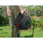 ParkSide PSA 25 C1 25m 4 bar fali automata tömlődob, falra szerelhető tömlőtároló, tömlődoboz 25 méter 1/2" locsolótömlővel és szórófejjel 