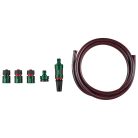 ParkSide PSA 25 D1 25m 6 bar fali automata tömlődob, falra szerelhető tömlőtároló, tömlődoboz 25 méter 1/2" locsolótömlővel és állítható szórófejjel 