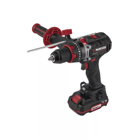 ParkSide PSBSAP 20-Li D4 XXL 98 részes alu kofferes Performance Brushless 64 Nm akkus fúró, ütvefúró készlet fém kofferben 2 akkuval, töltővel, 98 tartozékkal
