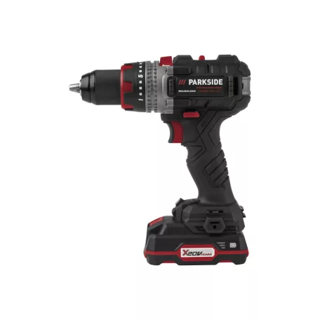 ParkSide PSBSAP 20-Li D4 XXL 98 részes alu kofferes Performance Brushless 64 Nm akkus fúró, ütvefúró készlet fém kofferben 2 akkuval, töltővel, 98 tartozékkal
