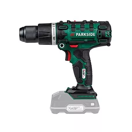 ParkSide PSBSA 20-Li C3 / D4 45 Nm X20V 20V 2Ah akkus ütvefúró, fúró, csavarbehajtó kofferben, akkuval és töltővel