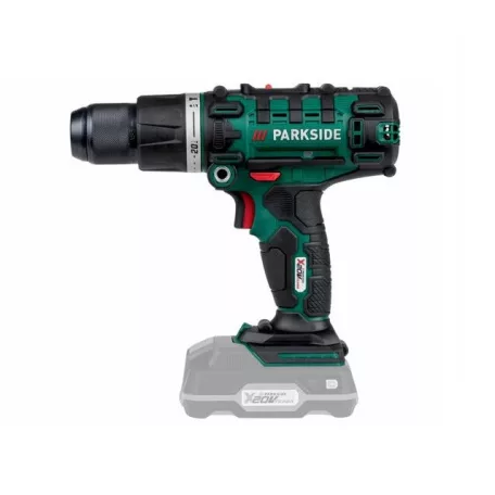 ParkSide PSBSA 20-Li C3 / D4 45 Nm X20V 20V 2Ah akkus ütvefúró, fúró, csavarbehajtó kofferben, akkuval és töltővel