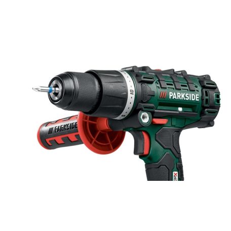 ParkSide PSBSA 20-Li C3 / D4 SOLO 45 Nm X20V akkus ütvefúró, fúró, csavarbehajtó akku és töltő nélkül, kofferben