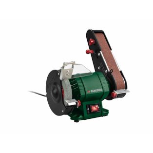   ParkSide PSBS 240 C2 kombinált állványos szalagcsiszoló és köszörű, 2 az 1-ben 240W csiszológép 