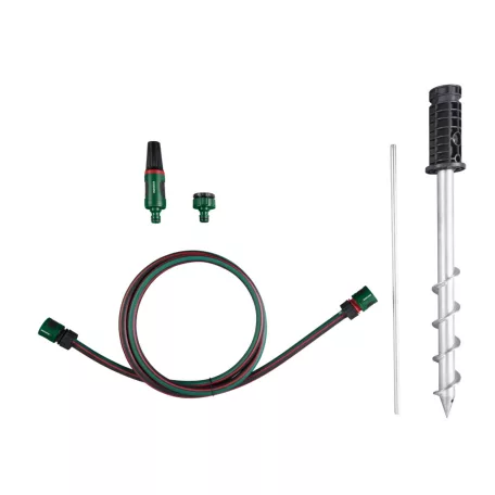 ParkSide PSGA 25 A1 25m 6 bar leszúrható automata kerti tömlődob, talajba fúrható tömlőtároló, tömlődoboz 25 méter 1/2" locsolótömlővel és állítható szórófejjel