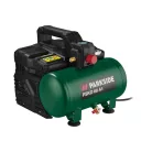 ParkSide PSKO 68 A1 csendes hordozható kompresszor, kéthengeres, olajmentes silent portable compressor, 6L 550W 8 bar 56.7 dB