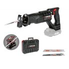 ParkSide Performance PSSAP 20-Li E6 SOLO prémium Brushless (BL - kefementes) X20V akkus, 20V akkumulátoros kardfűrész, orrfűrész akku és töltő nélkül, 22 mm lökethosszal