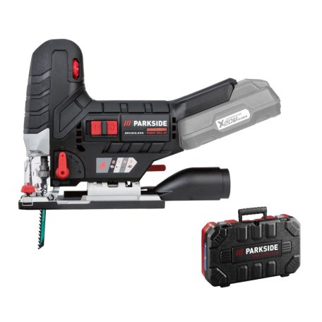 ParkSide Performance PSSPA 20-Li A1 SOLO X20V 20V akkus szúrófűrész, szénkefementes dekopírfűrész, akkués töltő nélkül, kofferben