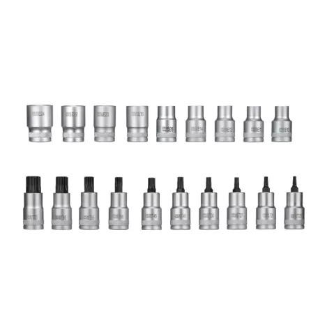 ParkSide PSSS 19 A1 19 részes 1/2" dugókulcs készlet négyszögletes hajtással praktikus tároló tálcán (Socket Set)