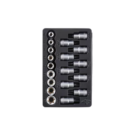 ParkSide PSSS 19 A1 19 részes 1/2" dugókulcs készlet négyszögletes hajtással praktikus tároló tálcán (Socket Set)