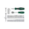   ParkSide PSSS 36 A1 36 részes 1/4" 6.3 mm racsnis dugókulcs (krova), imbuszkulcs és bitfej készlet praktikus kofferben