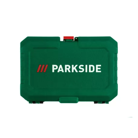 ParkSide PSSS 36 A1 36 részes 1/4" 6.3 mm racsnis dugókulcs (krova), imbuszkulcs és bitfej készlet praktikus kofferben